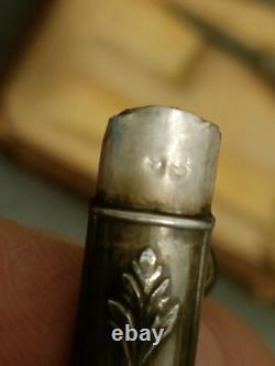 Nécessaire de Couture en Argent Massif avec écrin Ancien