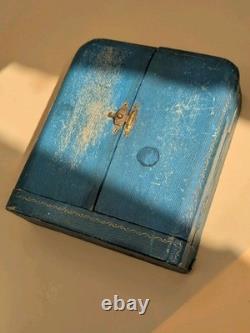 Nécessaire de couture ancien en argent massif coffret d'origine fin XIXe