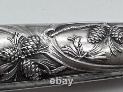 Nécessaire écriture ancien argent massif 800 poinçons ARO coffret XIXe