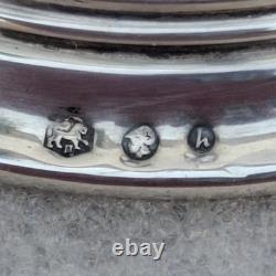 Paire Bougeoir Argent Massif 835 Pays Bas Hollande 1967 Ancien Vintage Bougeoirs