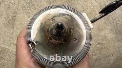 Paire de Moutardiers anciens en argent massif Décor Palmettes Multiples Poinçons