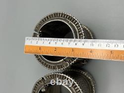 Paire de bracelets anciens en argent massif, mode ancienne 606 grammes Sindhi
