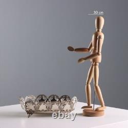 Panier Ancien Argent Décorations Florence Italie du XXe Siècle Original