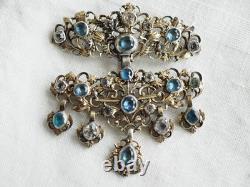 Pendentif Ancien Regional Normandie XVIII Argent Massif Vermeil Silver Pendant
