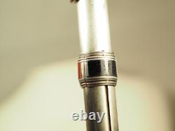 Pendentif Chatelaine Porte-crayon Ancien Argent Massif Emaille Antique Tricolour