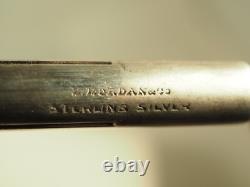 Pendentif Chatelaine Porte-crayon Ancien Argent Massif Emaille Antique Tricolour