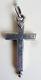 Pendentif Croix Relique Argent Massif 19e Ancien Reliquaire Cross Reliquary