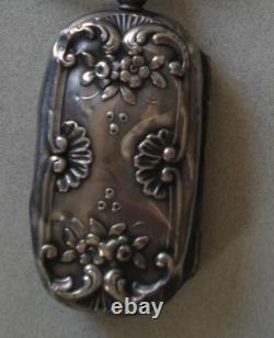 Pendentif porte louis ancien XIXe Allemagne et chaine argent massif