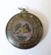 Pendentif Reliquaire En Argent Massif Bijou Ancien Silver Pendant Verre églomisé