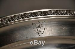 Plat Ancien Argent Massif Antique Solid Silver Dish Mo Tetard 1,112 KG Art Deco