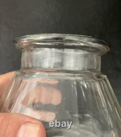 Pot à biscuits, bonbon ancien bonbonnière cristal et argent massif Baccarat