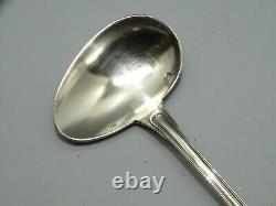 -RARE ANCIENNE CUILLERE A BOUILLIE ARGENT MASSIF Poinçon MINERVE PRENOM YVES D
