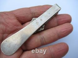 RARE ANCIEN CROCHET DE CHATELAINE à CISEAUX argent massif silver SCISSOR HOOK