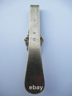 RARE ANCIEN CROCHET DE CHATELAINE à CISEAUX argent massif silver SCISSOR HOOK
