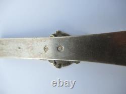 RARE ANCIEN CROCHET DE CHATELAINE à CISEAUX argent massif silver SCISSOR HOOK