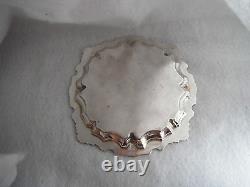 RARE ancien plateau de service en Argent Massif travail du Moyen Orient