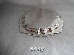 RARE ancien plateau de service en Argent Massif travail du Moyen Orient