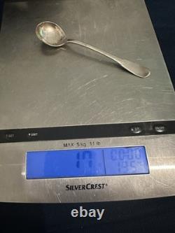 Rare Ancienne Cuillère À Moutarde Fermier Généraux ARGENT MASSIF/18eme Siècle