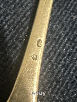 Rare Ancienne Cuillère À Moutarde Fermier Généraux ARGENT MASSIF/18eme Siècle