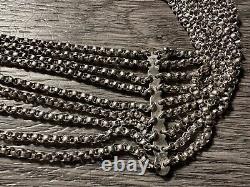 Rare Collier Ethnique Austro-hongroie Ancien Pour Jeune Fille Argent Massif