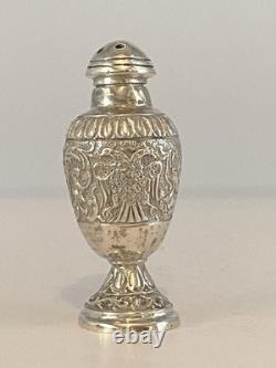 Rare et très ancienne salière en argent massif Aigle bicéphale