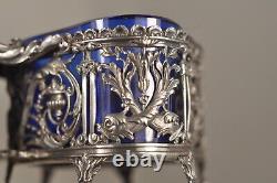 SALIERE SALERON ANCIEN ARGENT MASSIF ANTIQUE SILVER SALT CELLAR 19th c