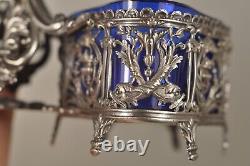 SALIERE SALERON ANCIEN ARGENT MASSIF ANTIQUE SILVER SALT CELLAR 19th c