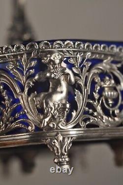 SALIERE SALERON ANCIEN ARGENT MASSIF ANTIQUE SILVER SALT CELLAR 19th c