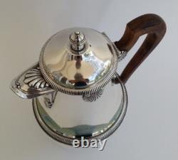 SUBLIME ancienne VERSEUSE CAFETIERE THEIERE ARGENT MASSIF Orfèvre SAVARY & FILS