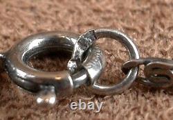 SUPERBE COLLIER ANCIEN en ARGENT MASSIF ART DECO SERTI DE PIERRES