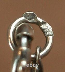 SUPERBE COLLIER ANCIEN en ARGENT MASSIF ART DECO SERTI DE PIERRES