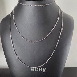Sautoir Argent XIXè Ancien Long Collier 130 cm 19thC Silver Necklace