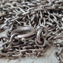 Sautoir Argent XIXè Ancien Long Collier 142 cm Belle Maille 19thC Necklace