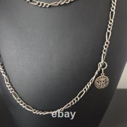 Sautoir Argent XIXè Ancien Long Collier 146 cm 19thC Silver Necklace