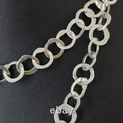 Sautoir Argent XIXè Ancien Long Collier 94 cm 19thC Silver Necklace