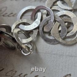 Sautoir Argent XIXè Ancien Long Collier 94 cm 19thC Silver Necklace