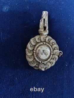 Sifflet Ancien En Argent Massif