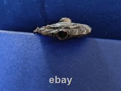 Sifflet Ancien En Argent Massif