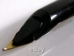 Stylo Waterman Cf Argent Massif Plume Or 18c Ancien Collection Vers 1950