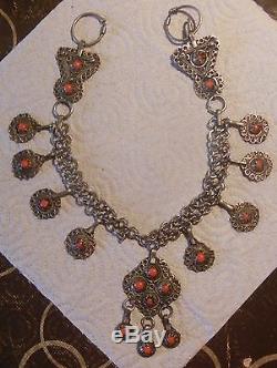 Sublime Collier Berbere, Kabyle Ancien, Bijou Ethnique Maghreb, Kabylie