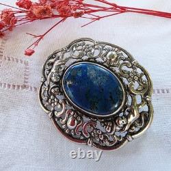 Superbe broche ancienne art nouveau / néo-Renaissance Argent 800 Gustav Hauber