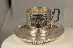 Tasse Litron Cafe Ancien Argent Massif XVIII Antique Solid Silver Coffee Cup