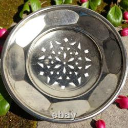 Tastevin ancien argent massif Rolesco Minerve 950 avec couvercle et écrin XXe