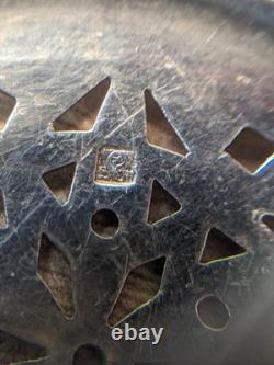 Tastevin ancien argent massif Rolesco Minerve 950 avec couvercle et écrin XXe