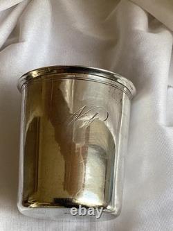 Timbale Ancienne Argent Massif 19eme Monogrammée