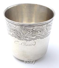 +Timbale Curon Ancien en Argent Massif Poinçons Fermiers Généraux (108 gr)+
