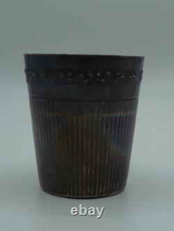 Timbale ancienne en argent massif 1er titre poinçon minerve #5256#