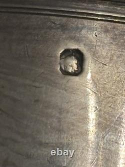 Timbale ancienne en argent massif 950? , poinçon Minerve, monogrammée 86g