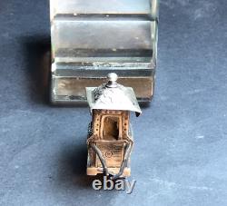 Très Ancien Palanquin En Argent Massif Chine Poinçon Sous La Piece Chinese