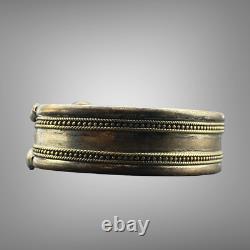 Très ancien bracelet romain ancien en argent massif de 300 ans